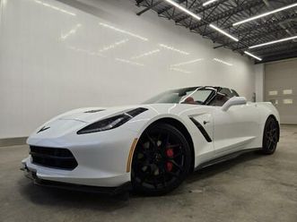 2018 chevrolet corvette 2lt convertible / décapotable***v8 6.2l***cuir rou