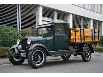 ford model aa truck, stake body / closed cab (a pick-up)