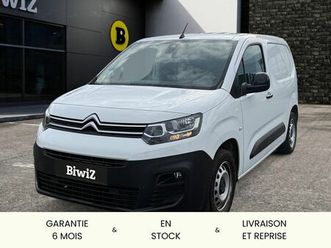 citroen berlingo vu fourgon 1.5 bluehdi 130 ch m 650kg club tva récupérable /girafon/carplay/caméra de recul/radar av et ar