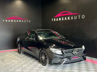 mercedes classe e coupe 300 9g-tronic 245 ch amg line / suivi 100% mb / to / burmester / aff tete haute / sieges elec mem + chauffant / multibeam