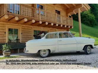 oldtimer - opel olympia mit seltenem haifischmaul