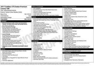 used 2017 cadillac cts 3.6l premium luxury