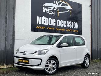 ? volkswagen up, 1 litre i 60 cv , pack clim, gps, bluetooth, édition connect, historique complet, distribution neuve 1 ère main