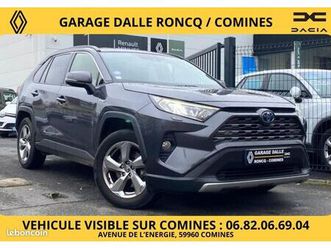 toyota rav4 rav-4 lounge 2wd hybride 178cv hev carplay/attelage/hayon electrique/pack hvier