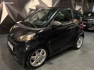 smart fortwo brabus coupé (451) 1.0 turbo boite robotisée 5 vitesses clim toit panoramique cuir 2009