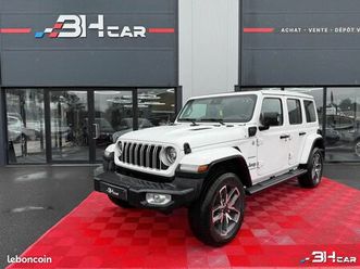 jeep wrangler 2.0 t 380h 270 4xe hybrid phev 17.3kwh unlimited sahara awd bva