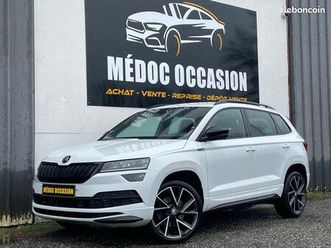 ◊skoda karoq tsi 150 cv , dsg7, psportline, historique complet chez skoda, caméra, led, gps, carplay, virtual cockpit