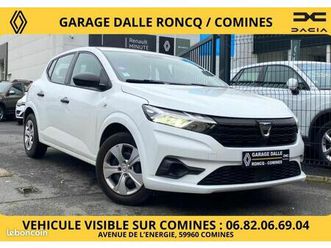 dacia sandero essential sce 65 bluetooth/roue de secours/regulateur/vitres av electriques