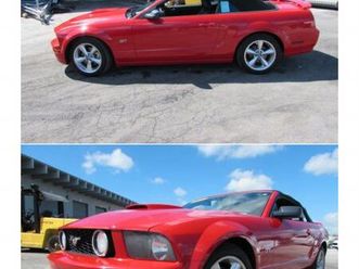 ford mustang cabriolet rouge 2007