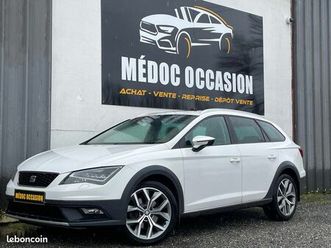 ◊seat leon phase 3 stx periance, 1.8 tfsi, 180 cv,4 drive, historique complet, radar, caméra, sièges chauffants, toit ouvrant, gps