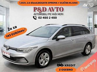 volkswagen golf variant 2.0 tdi life vlečna kljuka-navi-pdc-line assist...