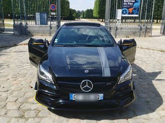 mercedes cla 45 shooting break yellow night edition