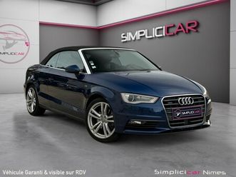 audi a3 cabriolet 2.0 tdi 184 quattro s line s tronic 6 - siège chauffants - chauffe nuque - caméra - garantie 12 mois