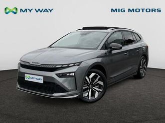 skoda enyaq 85 sportline 82kwh (285pk) /// inklapbare trekhaak /// panoramisch schuifdak /// 360° camera ///