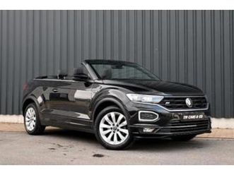 ② vw t-roc r-line cabrio 1.5tsi dsg, led, acc, leder, dab, cam — volkswagen — 2ememain