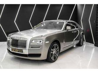 rolls-royce ghost std 6.6l series ii, silver satin bonnet, rear entertainment, starlight, very low km, gcc spec!!