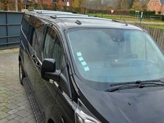 ② ford custom multi-use dubbele cabine - automatic - zwart — camionnettes & utilitaires — 2ememain