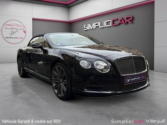 bentley continental gtc 6.0 w12 – 635 ch speed, caméra ar/360, radar av/ar, siège chauffant/ventilé/massant, garantie 12...