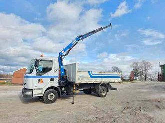 renault midlum 9 - con grua pluma pm 8