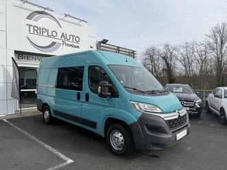 citroen jumper confort 33 l2h2 2.0 bluehdi fap - 110 cabine approfondie - tva recuperable + 7 places