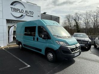 citroen jumper confort l2h2 2.0 bluehdi fap - 110 cabine approfondie - tva recuperbale + 7 places