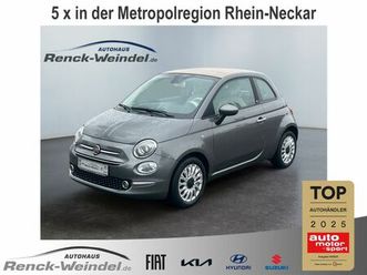 fiat 500c lounge serie 8 1.0 hybrid navi bt el. verde