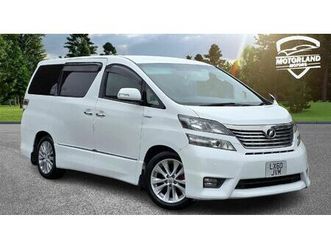 toyota vellfire 2.4l petrol auto 8 seats 5 dr