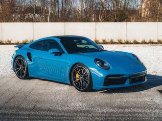 porsche 911 992 turbo s pts oslo blue pano burmester lift