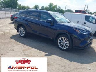 toyota highlander 2022 toyota highlander hybrid limited 2.5 hybryda 186km