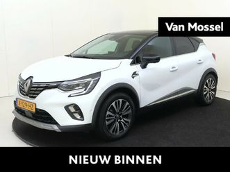 renault captur 1.6 e-tech full hybrid 145 iconic schuifkanteldak, bose audio, afneembare trekhaak adaptive cruise control