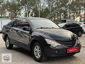 galeriden ssangyong actyon sports 2.0 sxdi 4x4 2009 model adana 383.000 km siyah - 37765214 | arabam.com