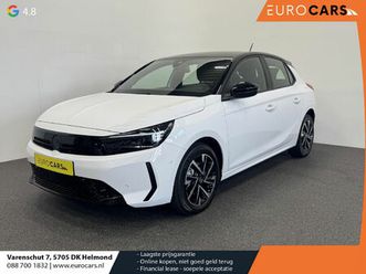 opel corsa 1.2 turbo hybrid 100pk gs automaat navigatie apple carplay/android auto camera parkeersensoren cruise control dodehoek assistent airco lichtmetalen v