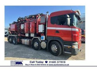 2010 - 10 - scania r560 v8 8x2 sleeper cab 32ton rear steer kaiser whale gully