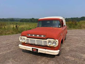 1959 ford f100 panel delivery truck from out west ! ( partialtrade ) ?