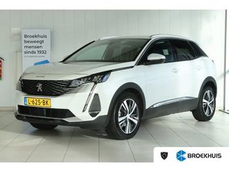 peugeot 3008 1.2 turbo blue lease allure | adapt. cruise | camera | trekhaak | navigatie | carplay | climate | led | keyless | elektr. klep