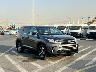 toyota highlander 2019 toyota highlander mid option 2.7l v4 - rear camera - leather seats