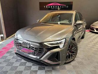 audi q8 e-tron sportback 55 408 ch quattro s line - pack carbone exterieur - bang olufsen - toit ouvrant - sellerie cuir valcona sport