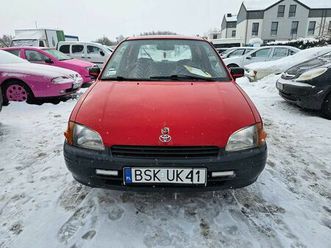 toyota starlet 1997r/1.3benzyna/75km/hak/opł akt/3drzwi/opony zimowe bojano • olx.pl