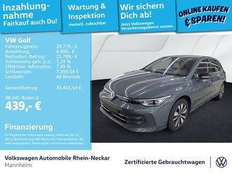 volkswagen golf viii 2.0 tdi goal dsg navi ahk kamera uvm