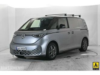 2025 volkswagen id.buzz cargo pro 340 hk 86 kwh 4motion hengerfeste matrix acc led kamera rattvarme