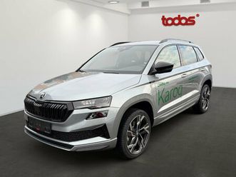 škoda karoq sportline 1,5 tsi 110 kw 7-gang automat.