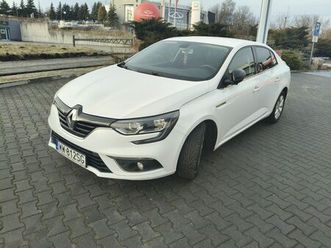 renault megane iv sedan 1.5 blue dci 115 km • limited • 2020 • biały częstochowa błeszno • olx.pl