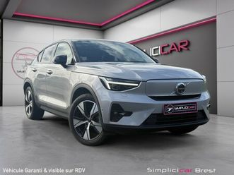 volvo c40 recharge twin awd 408ch 1edt plus - entretien volvo - full options - garantie 12 mois