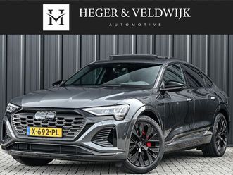 audi q8 sportback e-tron 55 quattro 408pk s edition 115 kwh | panoramadak | s-seats + memory | b&o sound | camera | luchtvering | keyless | active cruise | ambi