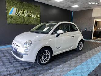 fiat 500 cabriolet 1.2i - 69cv - garantie 12 mois