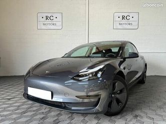 tesla model 3 long range awd / grande autonomie dual motor * france, première main * toit panoramique vitré, caméras 360°, jantes alu, hayon éléctrique