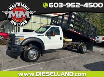 2015 ford super duty f-550 drw wow 4x4 reg cab 6.8l v10 gas stake body dump!! **