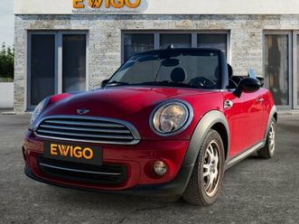 mini one cabrio 1.6 120 cooper 2eme mains-start-stop-radars ar- faible kilometrage