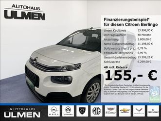 citroën berlingo live bluehdi klimaanlage einparkhilfe t