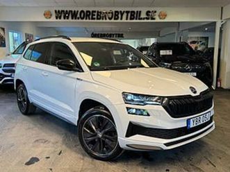 skoda karoq 1.5 tsi aut sportline drag värmare cockpit carplay moms